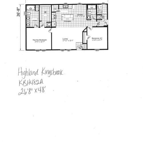 Highland Kingsbrook kbh482A Floor Plan